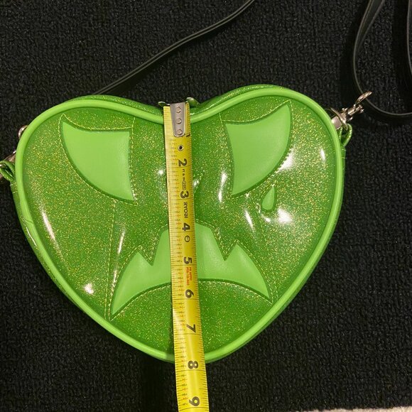Love Pain and Stitches Triste Heart Lime Green Bag Crossbody - Picture 5 of 6